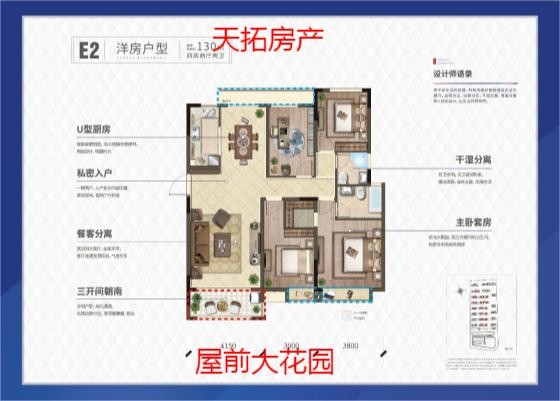 天铂佳苑1楼133平带大花园车位168万