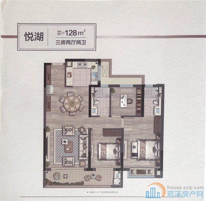 湖樾云著129平方208万