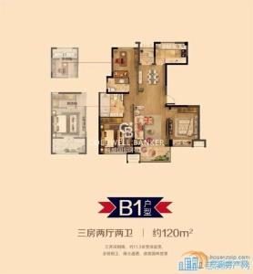 金仕华庭 124平简装183万文锦书院