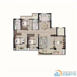 湖樾云著 143平全新精装238万两年到