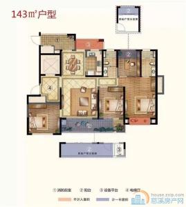 梧桐府 毛坯143平方125万低总价
