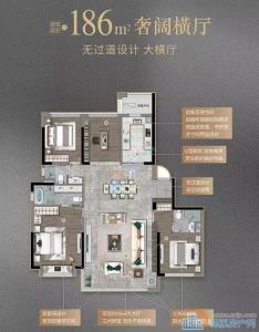 紫阙台186平,改善户型295万