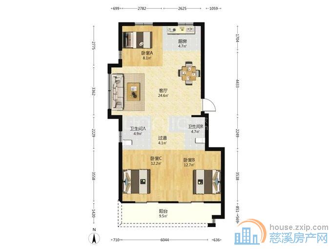 品尚居 101平 97万包税 送车位