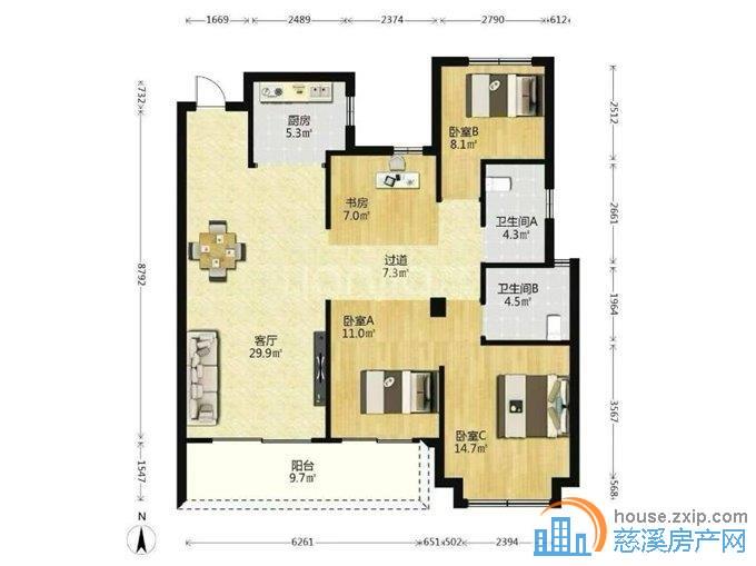 江岸臻园143平楼层佳150万