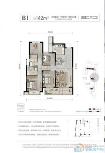 江滨之城    江岸臻园 三开间朝南