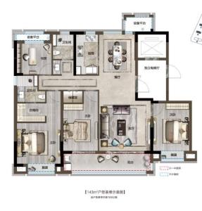 红星檀府东区 四间朝南 带车位 黄金楼层