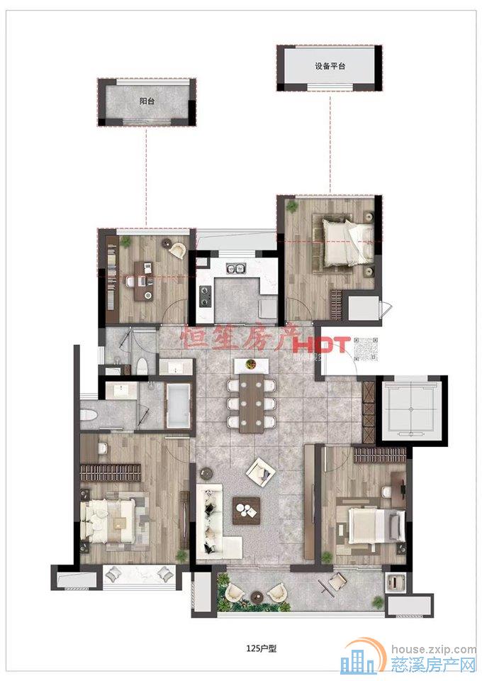 特价亏本急卖！芳满庭 四叶草户型 