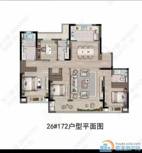 湖樾云著花苑172平240万四居室