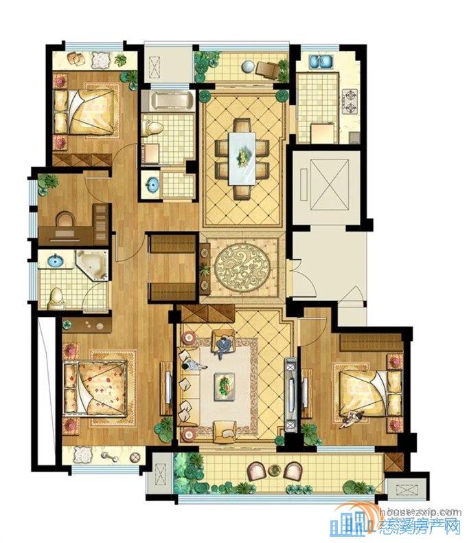 盛泰嘉苑 黄金楼层 东边套