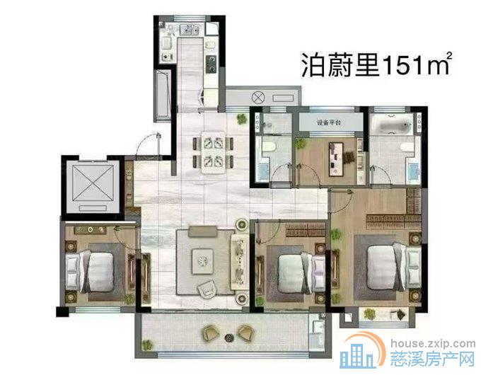 泊蔚里153平东边套带车位242.8万