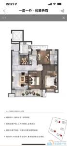  悦翠云庭小区。黄金楼层