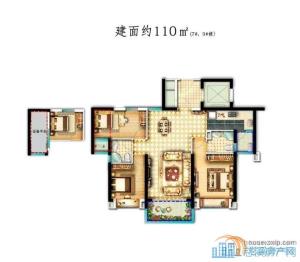 天誉华府110平 162万 楼层好文锦