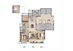  桃溪云庐电梯洋房127平2年到198万