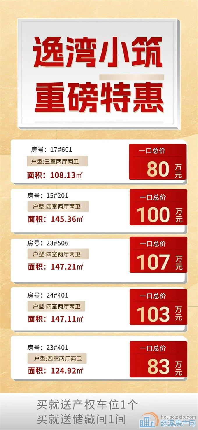 逸湾小筑 开年特价房