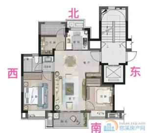 急卖 蔚蓝云图 黄金楼层三开间朝南