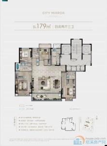 宁都华庭 边套 前后带大露台