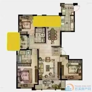 保利一期君悦湾朝南楼层佳139平129万