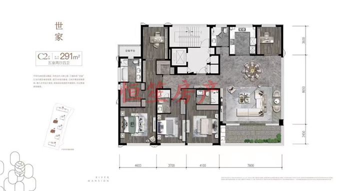 汀澜鸣翠 8米面宽大客厅 三个车位