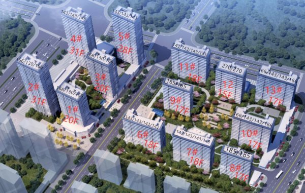 万固臻悦府东区188平带双车位485万