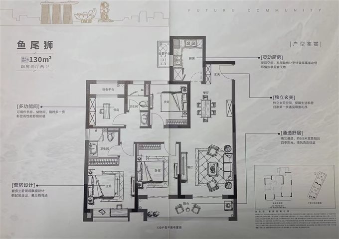 悦未来130平200万带车位配合满两年