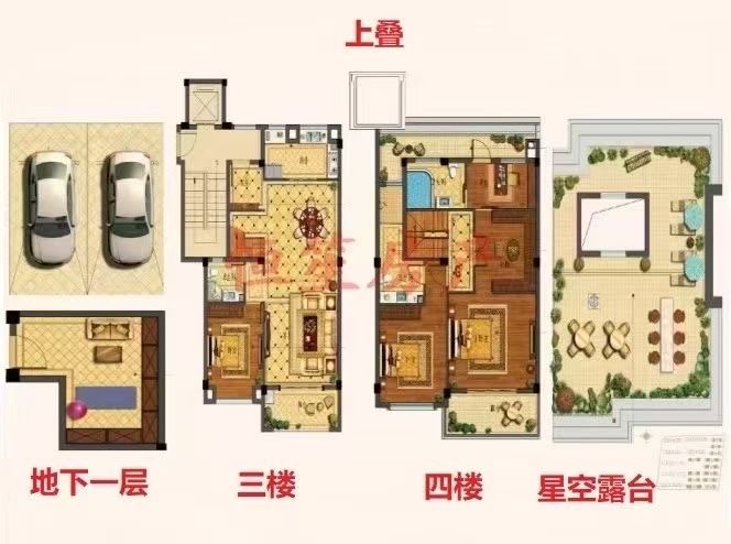 祥生望玥府上叠星空露台带车位储藏间