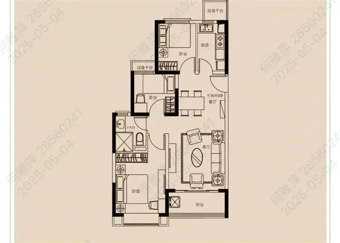 恒大河悦府120平98万精装修