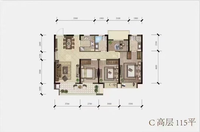 捡漏！天铂佳苑楼层好朝南四间带车位