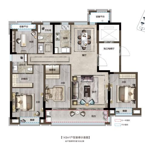 特价 红星檀府东区洋房 一梯一户四开间