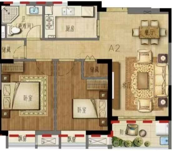 捡漏 卓和佳苑 满两年，带车位储藏间