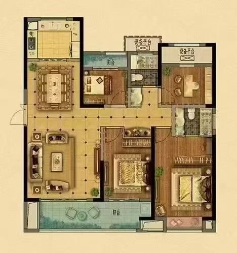 吾悦悦华府C区139.4平159.8万