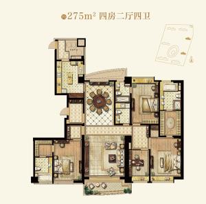 悦城玖号花园 户型图