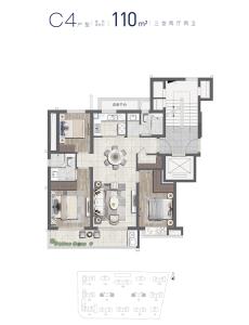 绿城•春来云潮 户型图