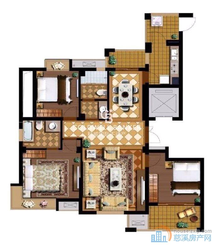 伊顿花苑 精装137平方126万 低总价