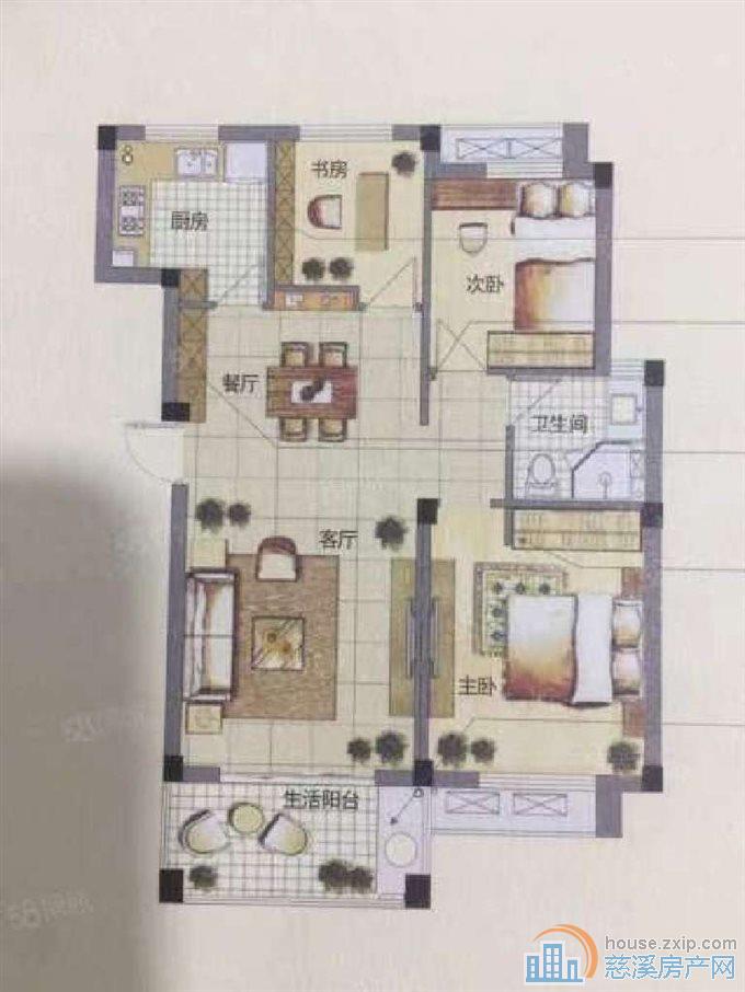 城市桃源87平99万洋房精装修