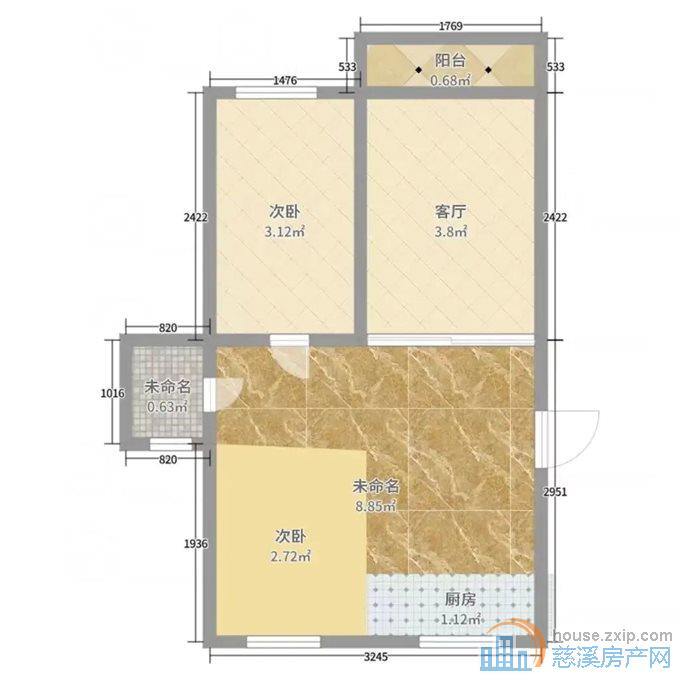 百合家苑 精装修 满两年 带杂物间