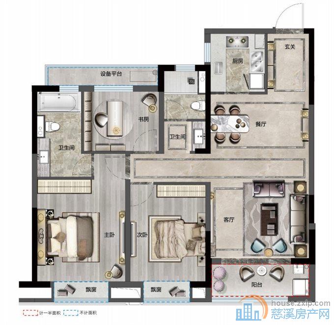 红星檀府 新河坊旁 黄金楼层 三开间朝南