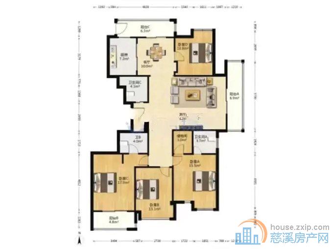 恒泰嘉景园156平220万三居室