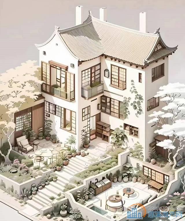 越溪梅园别墅2通3精装340平718万