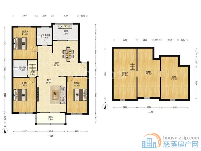 急隆兴家园143平+阁楼+架147万