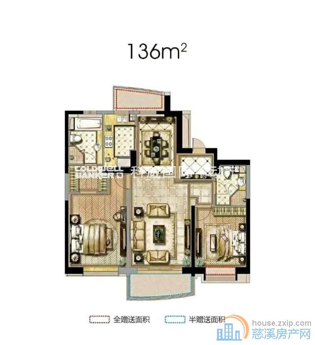 悦城玖号花园136平348万带车位