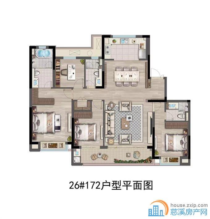 卓越湖樾云著 172平346万 黄金楼层