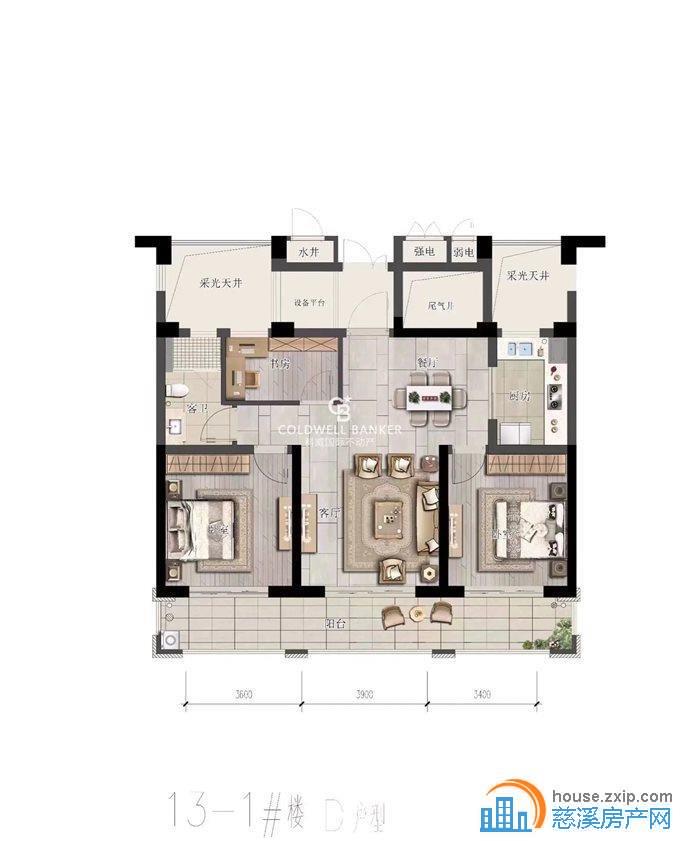 江滨之城110平154万带产权车位