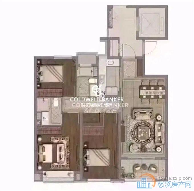 中海湖心半岛花苑  全新毛坯 黄金楼层