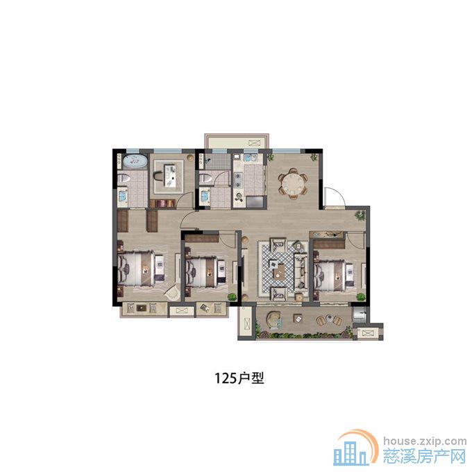 新力帝泊湾 毛胚现房 126平135万