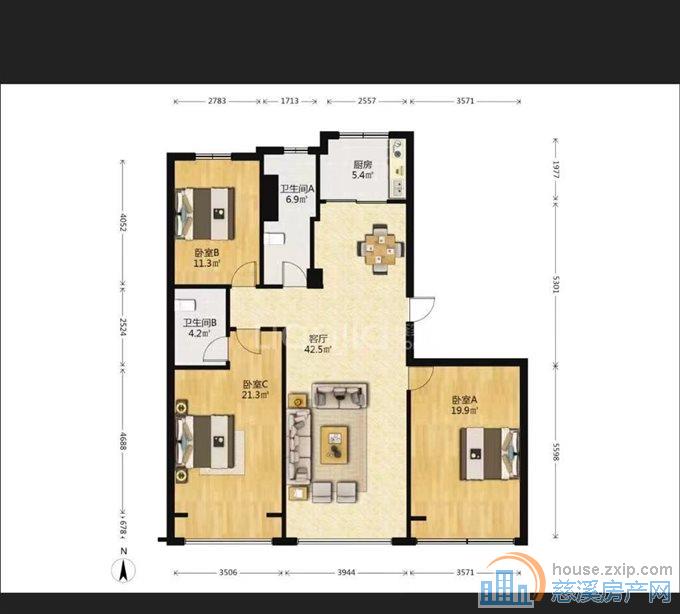 嘉景园146平中间楼层带车位储藏间