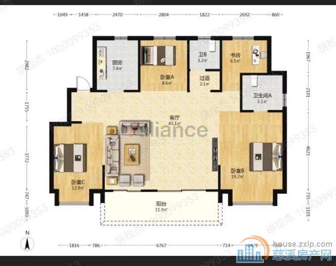 江樾潮启洋房140平毛胚送产权车位