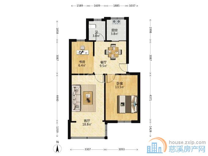 楼家新村65平78.8万精装保养好