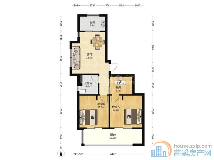 品尚居81平90万带100平的菜地