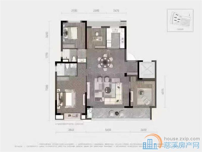 美的君耀府13楼146平包税235万