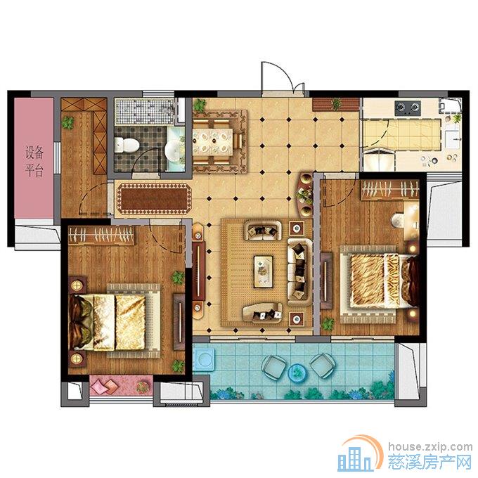 悦华府107平139万浙师大书包